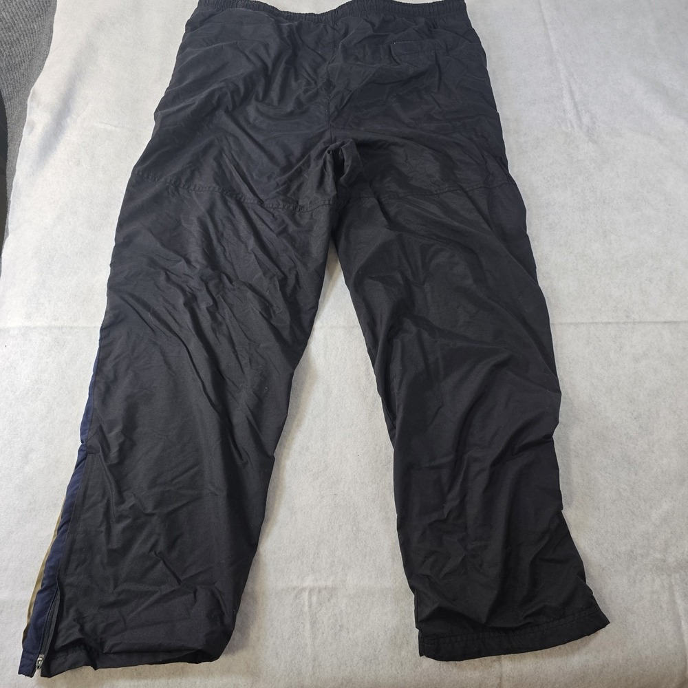 Vtg 90's Nike Navy Blue Windbreaker Track Suit Jacket Pants Silver Tag Stripe L - Picture 9 of 13